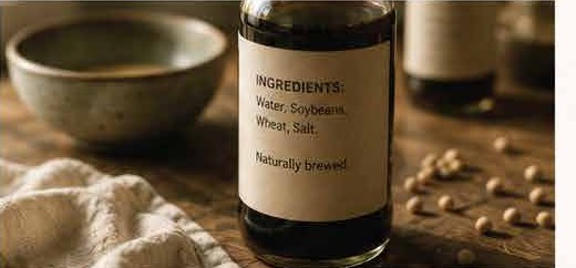 Jar with a short four-item ingredients label